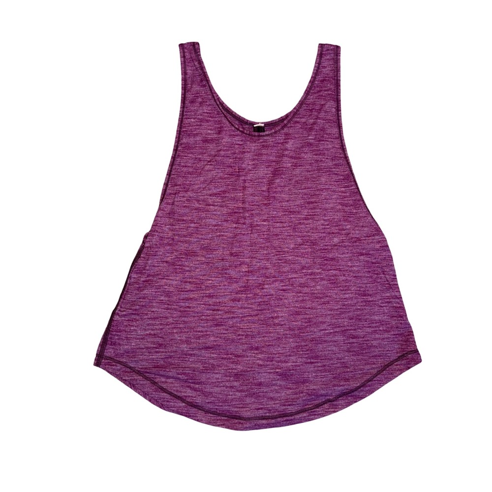 Lululemon Singlet Women Size 4 Purple Heathered Excellent Racerback Tank‎